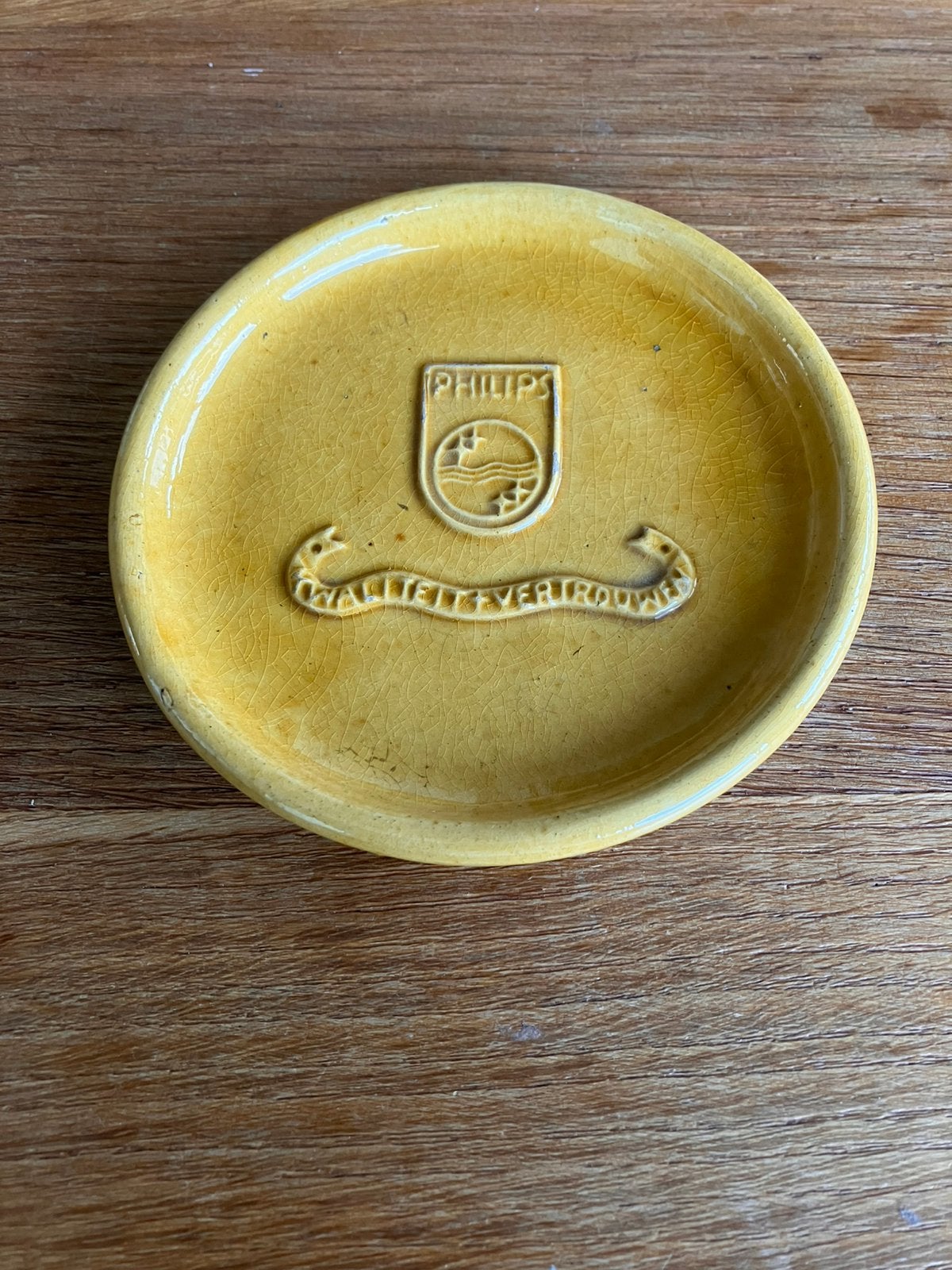 Vintage schaaltje philips kwaliteit + vertrouen reclame, Ophalen of Verzenden, Gebruikt, Gebruiksvoorwerp