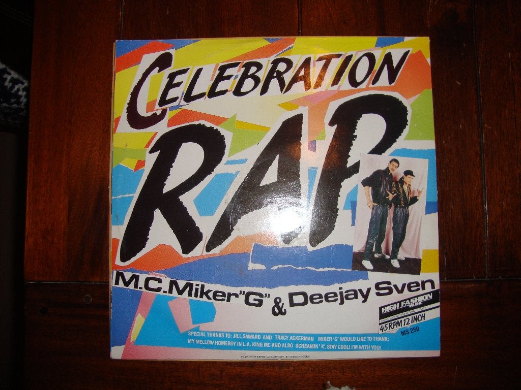 EP M.C.Miker G + Deejay Sven / Celebration rap (1988), Gebruikt, Pop, Ophalen of Verzenden, EP