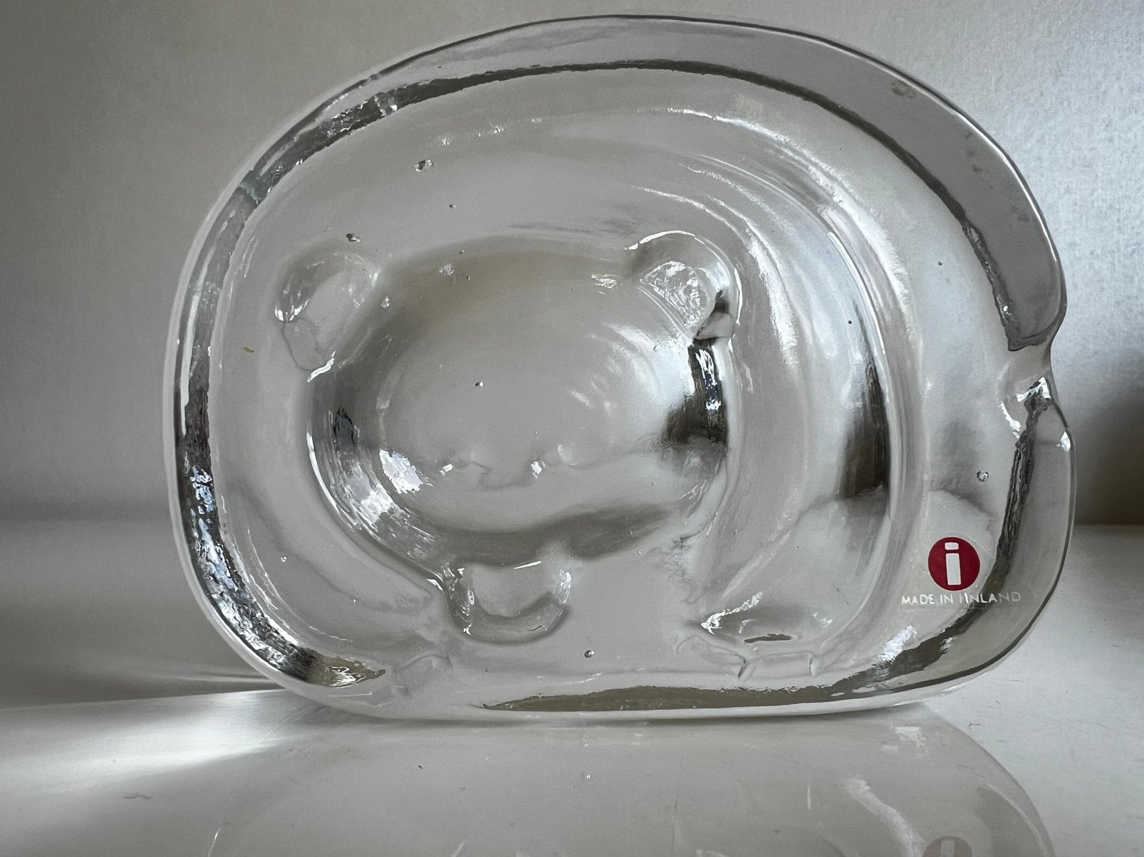 Fins Design Iittala Paperweight Glas  Beer Jorma Venola, Ophalen of Verzenden