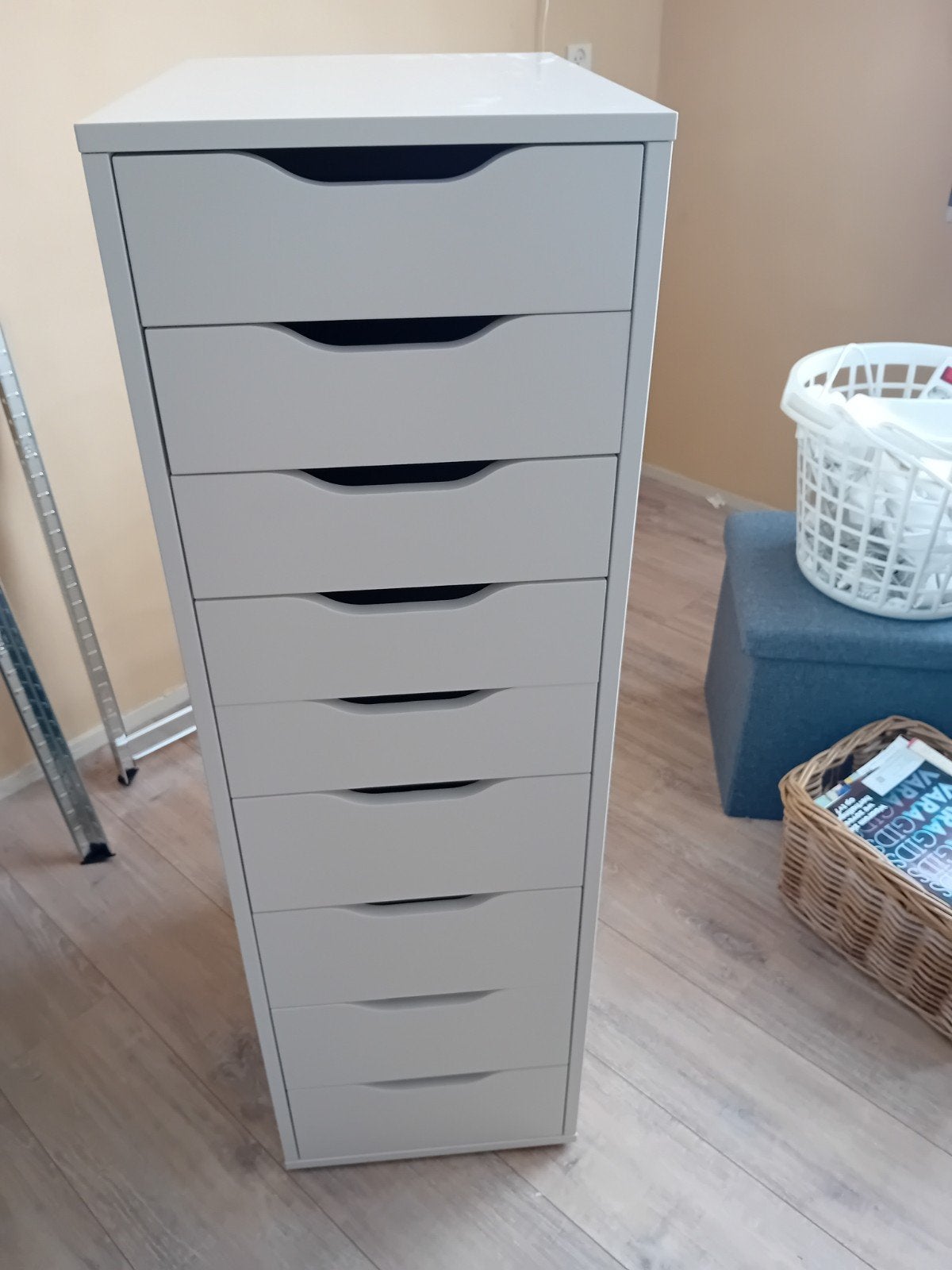 Ikea ladekast Alex, Ophalen, Minder dan 50 cm, Gebruikt, 5 laden of meer