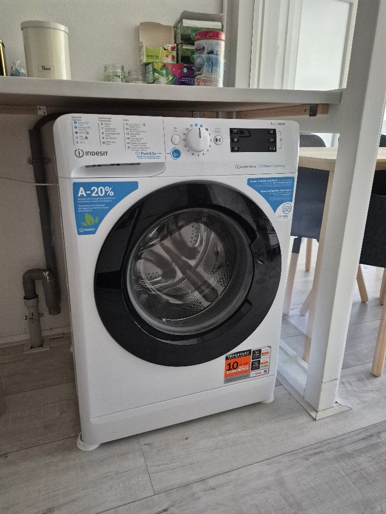 Indesit Wasmachine  - Zo goed als nieuw, Witgoed en Apparatuur, Ophalen, 1200 tot 1600 toeren, 8 tot 10 kg, Zo goed als nieuw