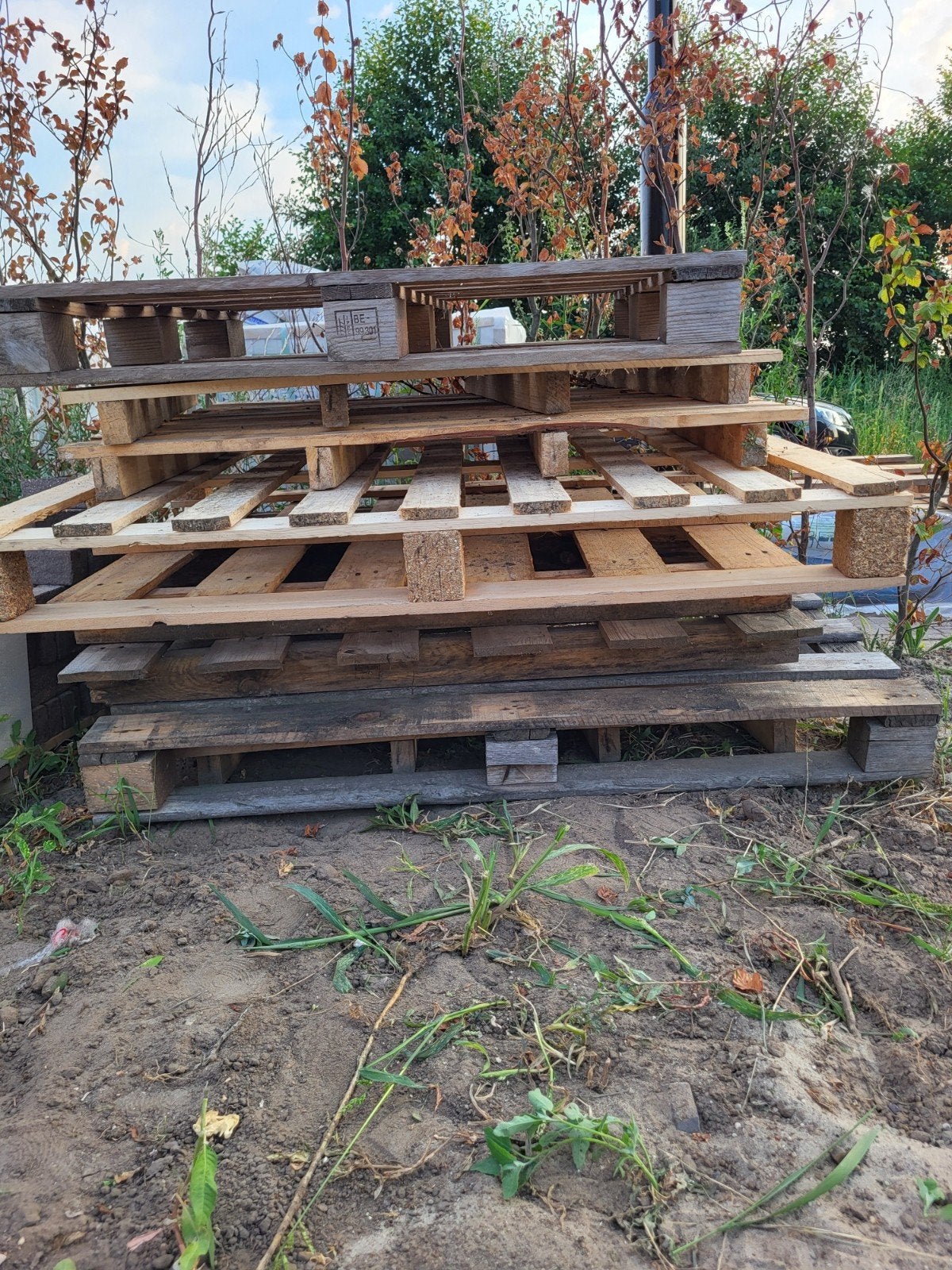*GRATIS AF TE HALEN* stapel pallets, Ophalen of Verzenden, Overige houtsoorten, Minder dan 200 cm, Pallet
