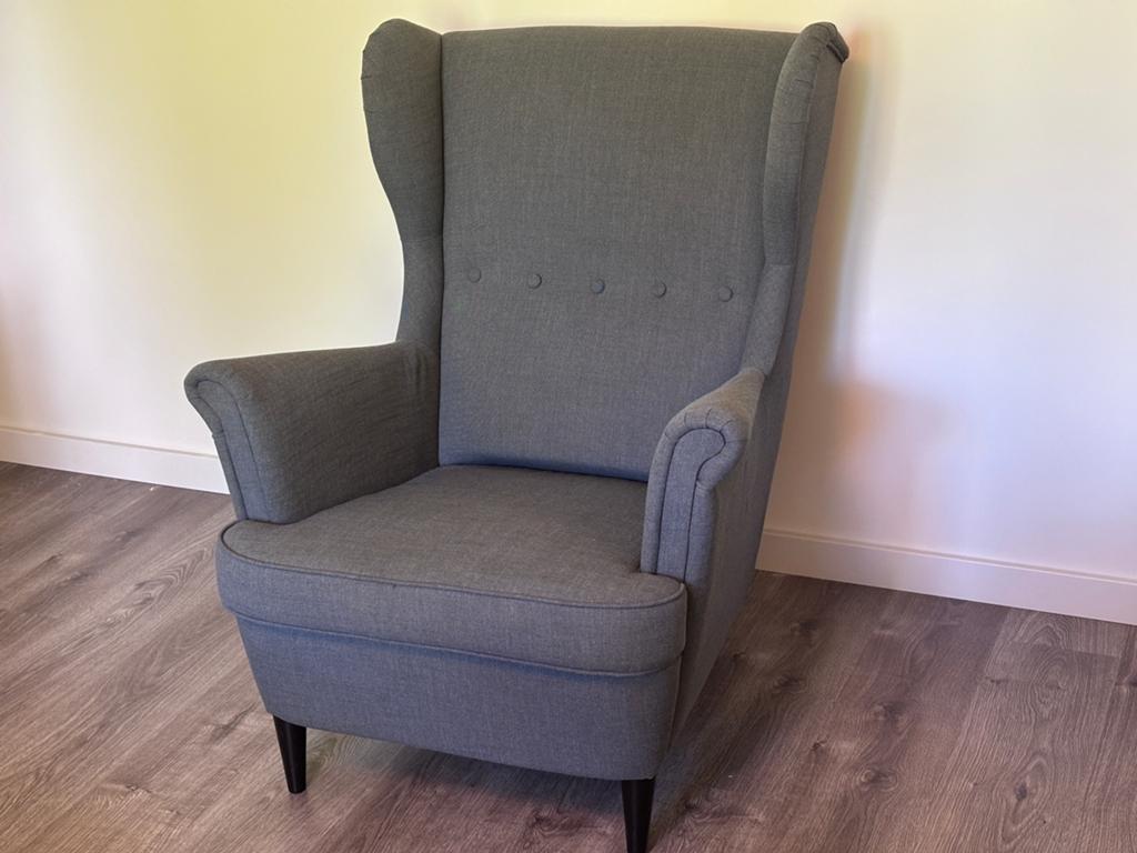 Ikea Strandmom fauteuil stoel in top staat!, Ophalen, 75 tot 100 cm, Zo goed als nieuw, Stof