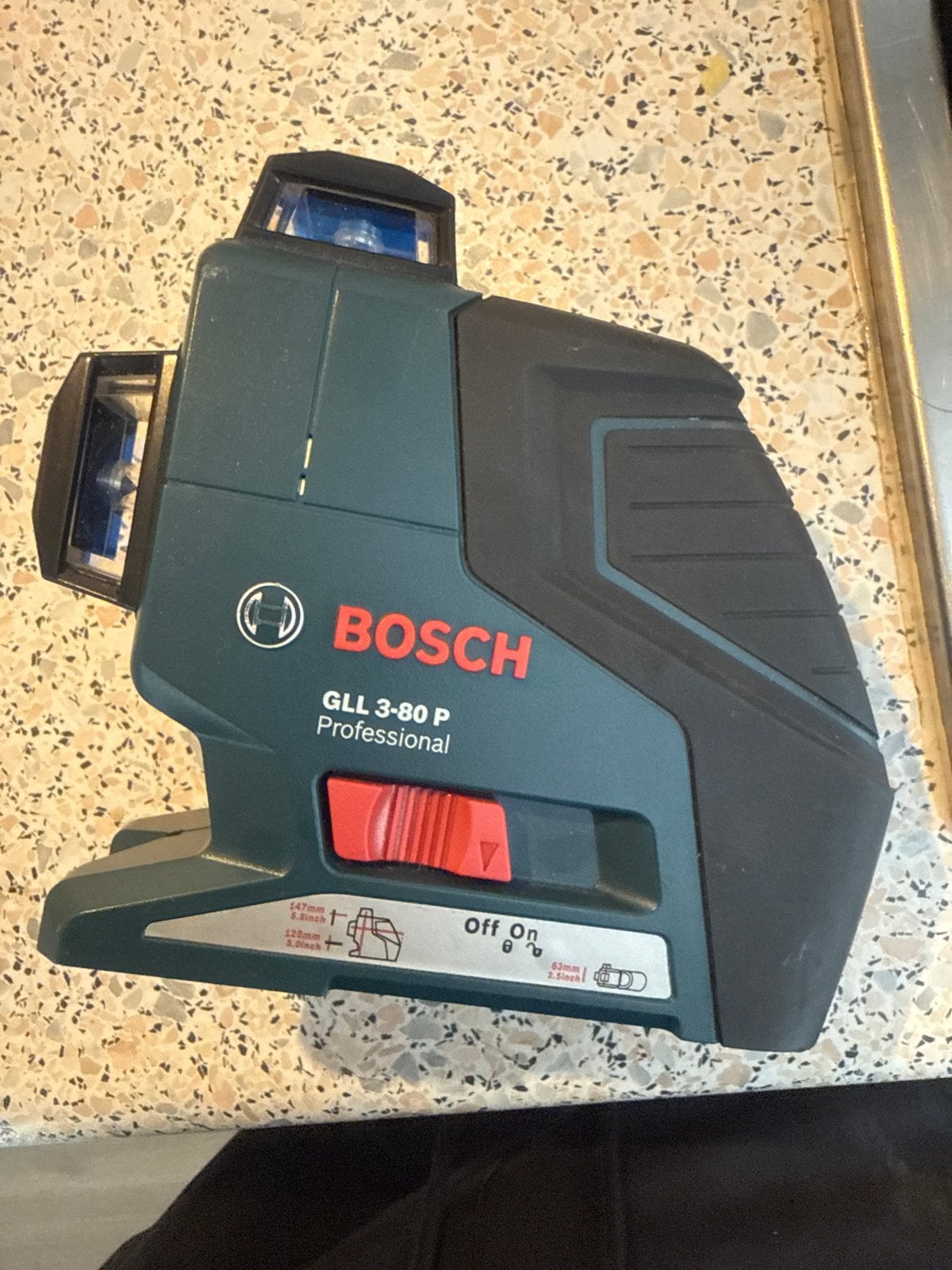 Bosch GLL 3-80 P Professional lijnlaser met tasje, Ophalen of Verzenden, Gebruikt, Overige meters