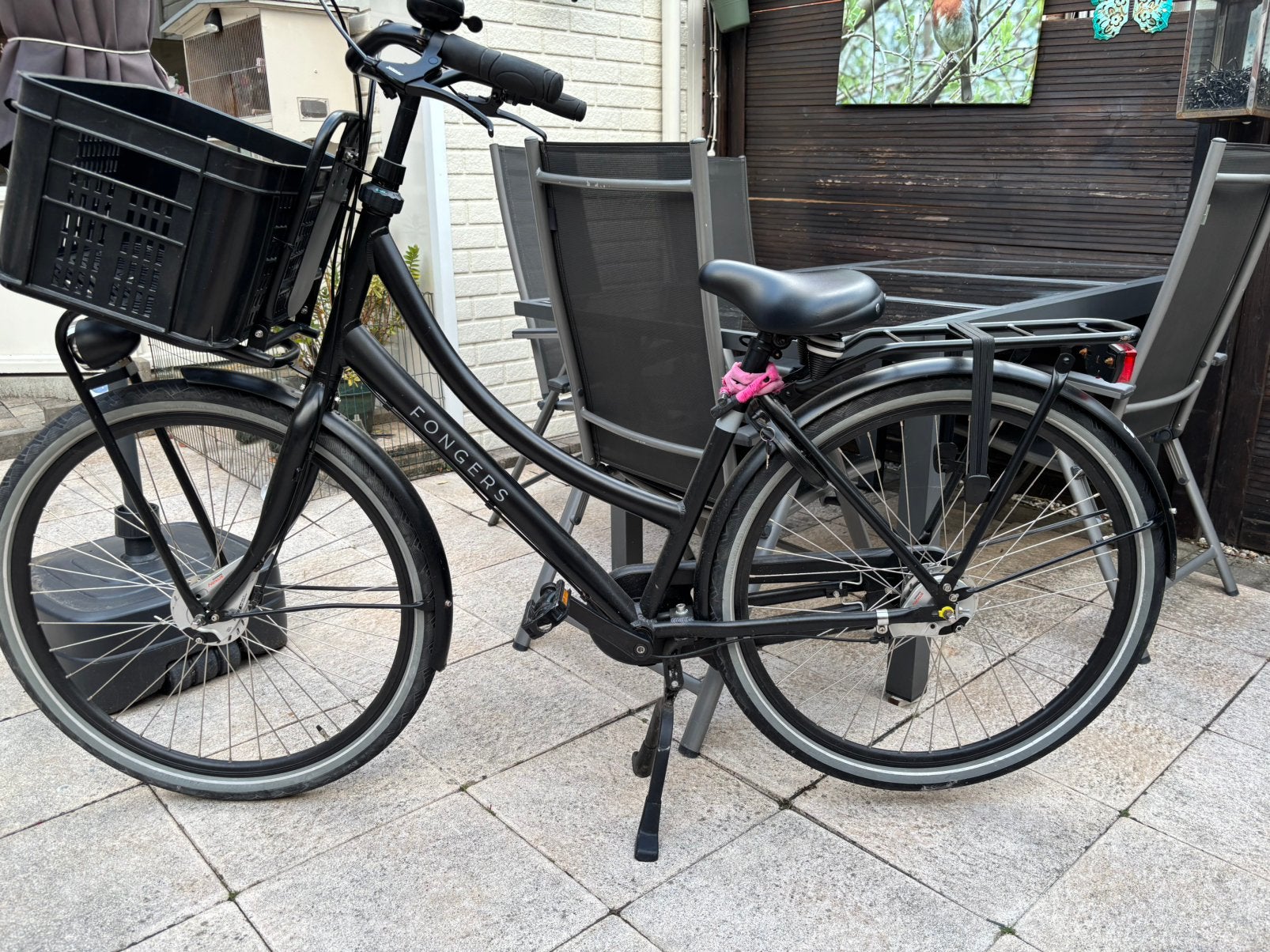 Z.G.A.N Fongers Elite Nexus 3 zwart met krat, Versnellingen, Ophalen of Verzenden, Zo goed als nieuw, 50 tot 53 cm