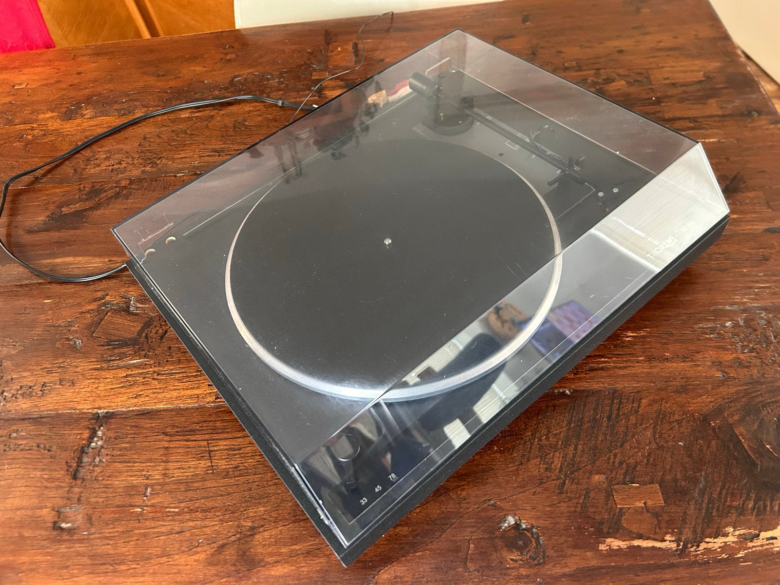 Thorens TD 170 Platenspeler Ortofon OMB 10 DEFECT, Ophalen, Automatisch, Thorens, Platenspeler