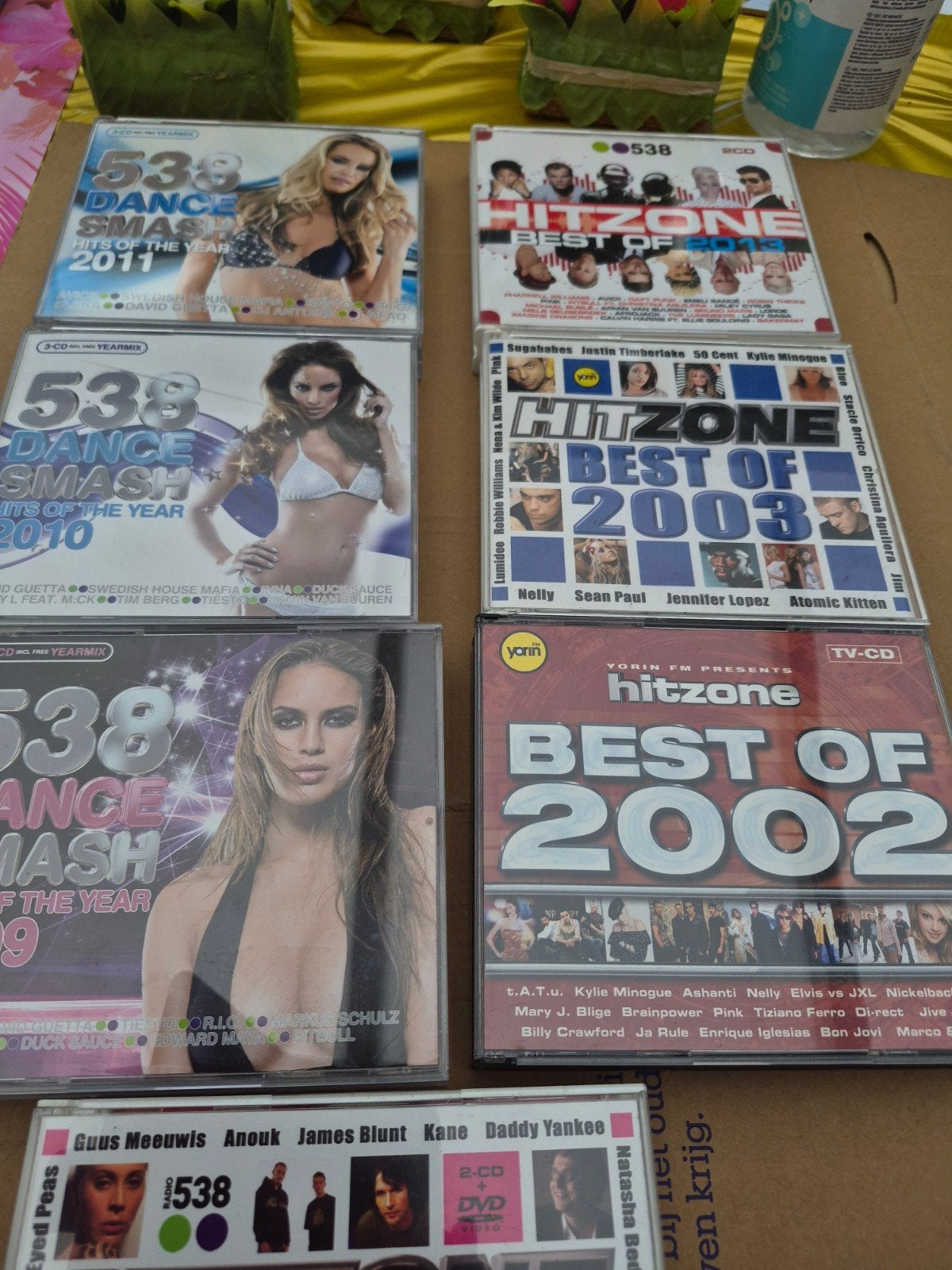 538 Dance Smash & Hitzone CD/DVD collectie, Gebruikt, Pop, Inclusief doosje, Ophalen of Verzenden