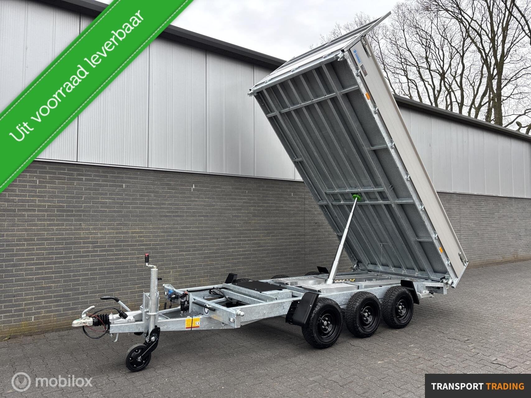 Hapert Cobalt 3500KG kipper tridem 405x200 cm + oprijpakket!, Transport Trading, Nieuw, Info@transporttrading.nl, De Grift 15 Nieuwleusen
