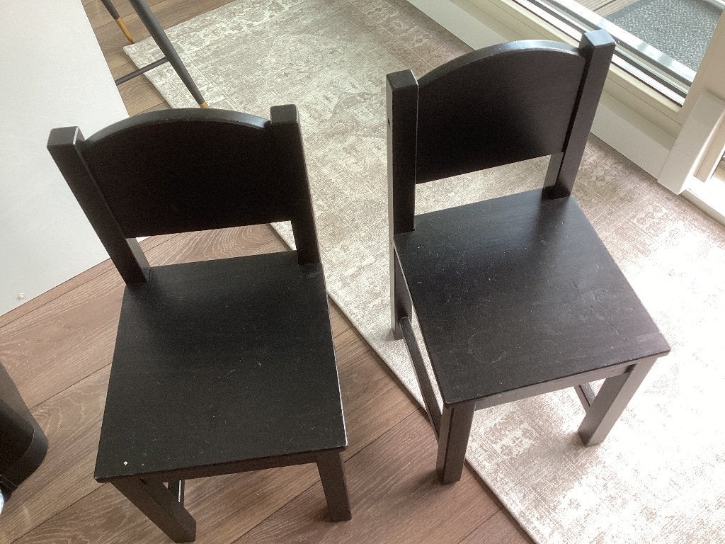 Houten Kinderstoeltjes 2 x IKEA, Kinderen en Baby's, Ophalen, Gebruikt, Stoel(en)