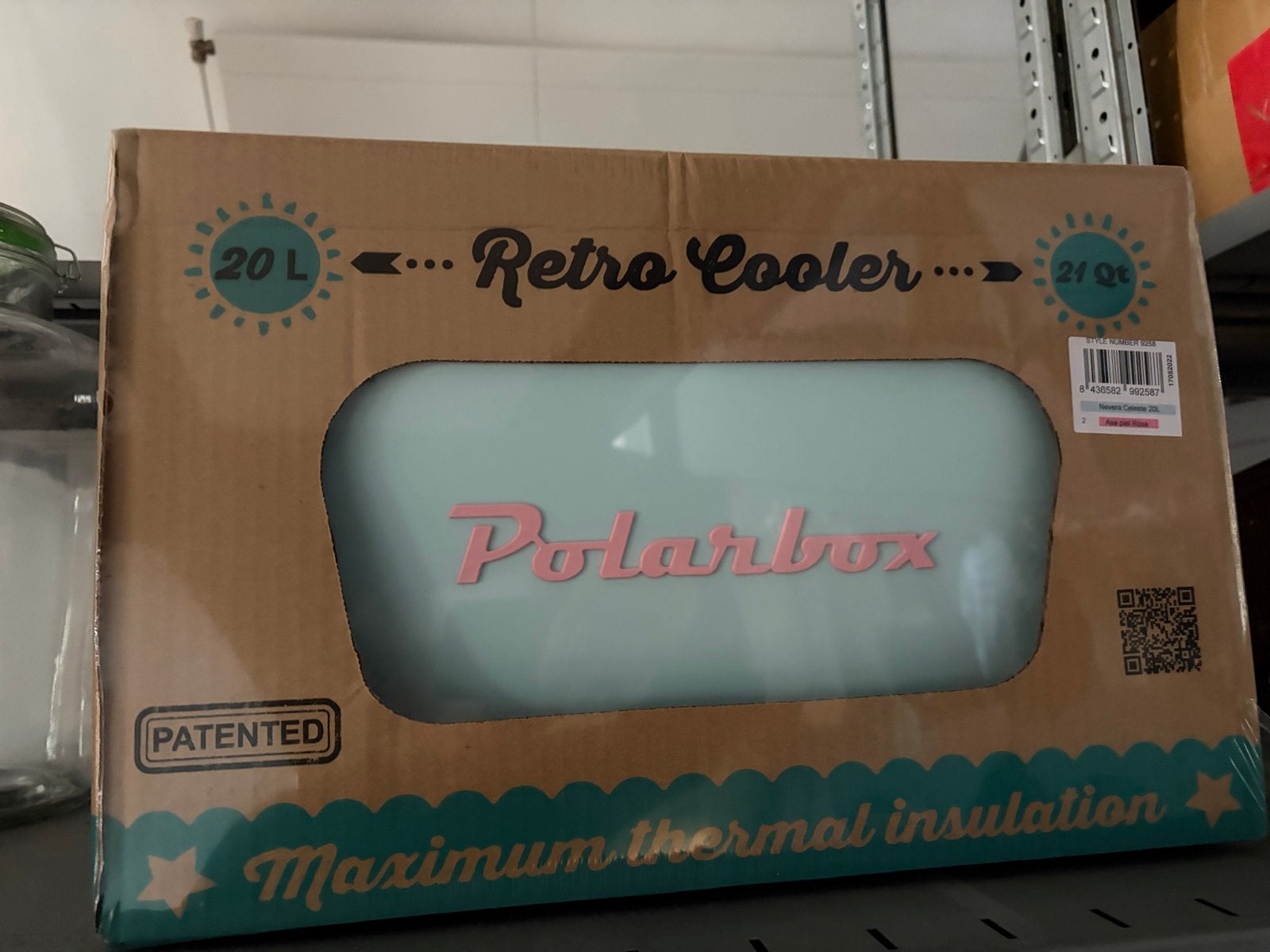 Polarbox Koelbox met Schouderband - Pastelgroen - 12 liter, Ophalen, Nieuw, Koelbox, Koelelement