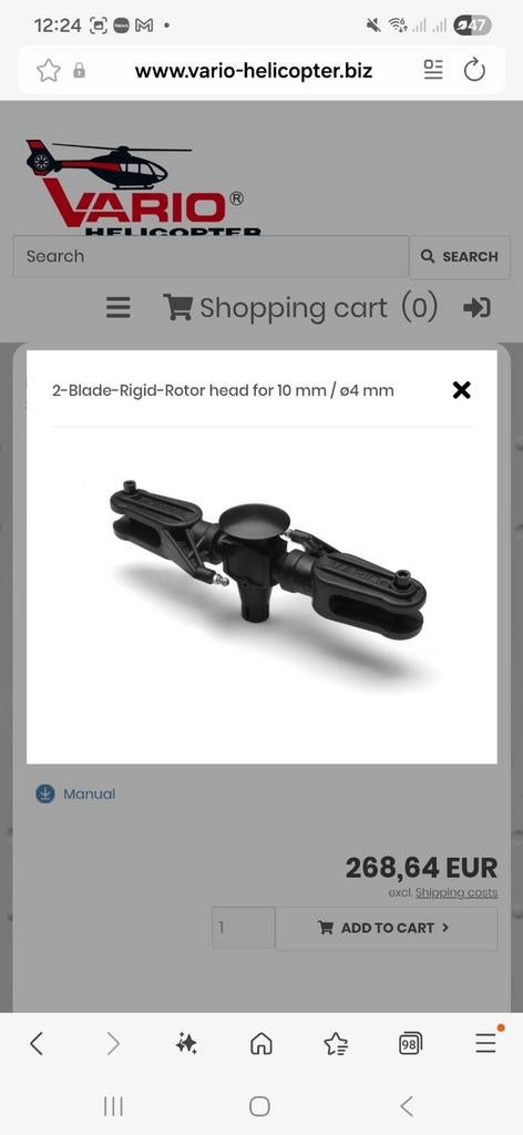 Vario 2 blads FBL rotorkop gezocht, Hobby en Vrije tijd, Modelbouw | Radiografisch | Helikopters en Quadcopters, Ophalen of Verzenden