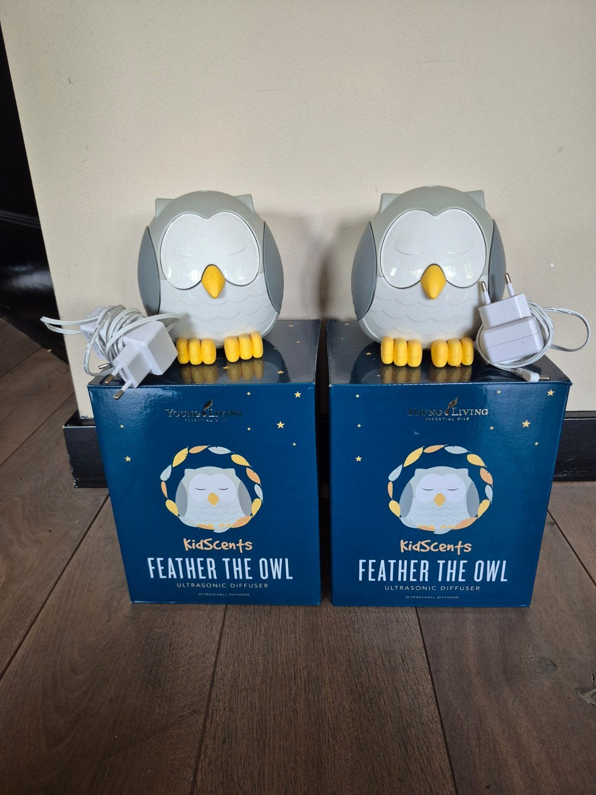 2x Young Living Feather the Owl Diffuser - zo goed als nieuw, Ophalen of Verzenden, Zo goed als nieuw