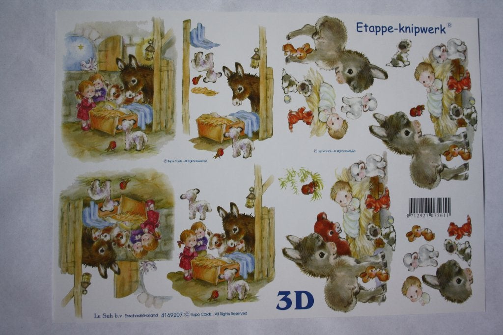Knipvel 3D etappeknipwerk kinderen 9142, Ophalen of Verzenden, Nieuw, Kind, Knipvel