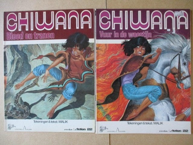 w0041 chiwana 3x, Meerdere stripboeken, Ophalen, Gelezen