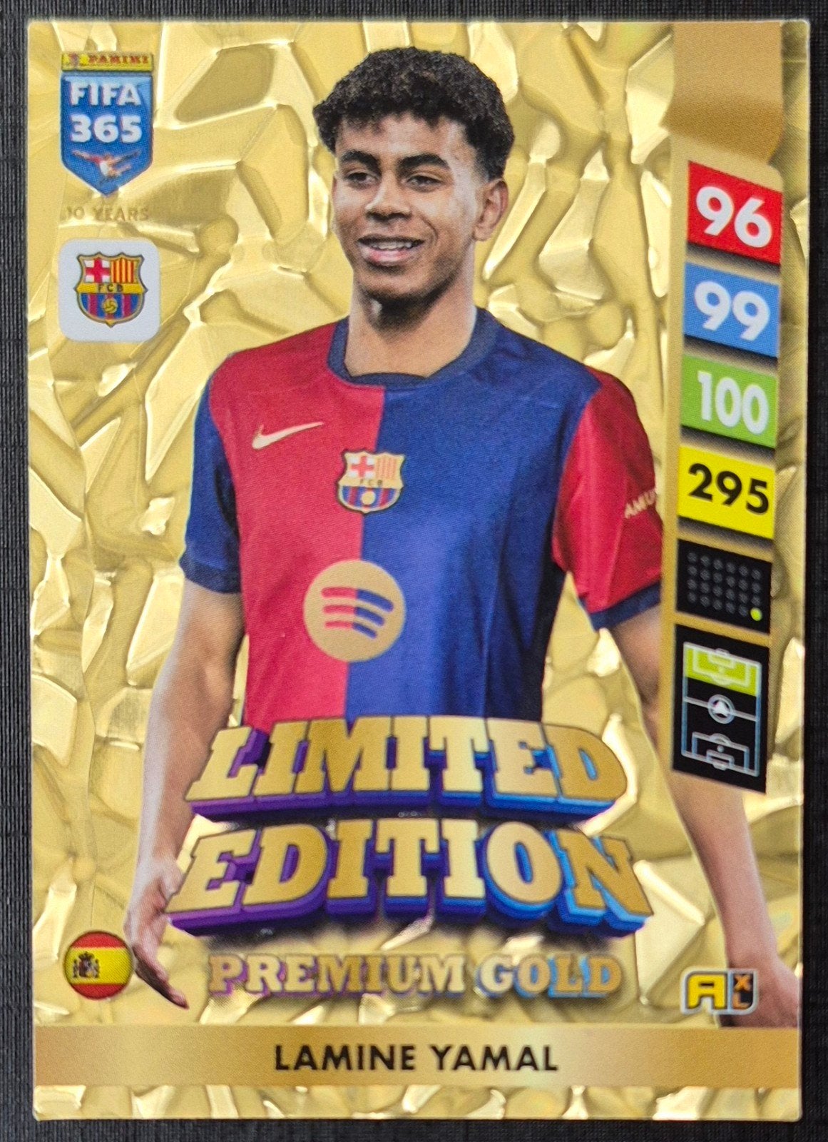 Panini Limited Edition Premium Lamine Yamal - FC Barcelona, Ophalen of Verzenden, Zo goed als nieuw, Buitenlandse clubs, Spelerskaart