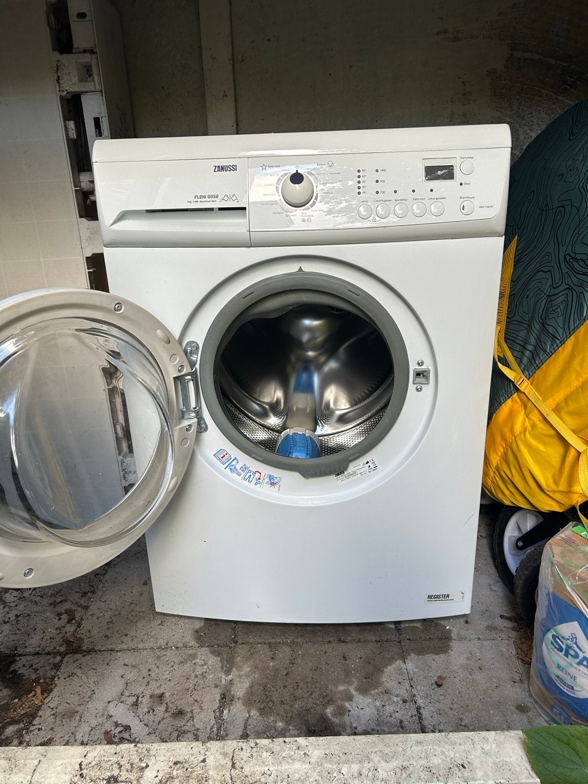 Gratis Zanussi Wasmachine - onbekend of hij werkt, Witgoed en Apparatuur, Ophalen, Gebruikt, Voorlader, Kort programma