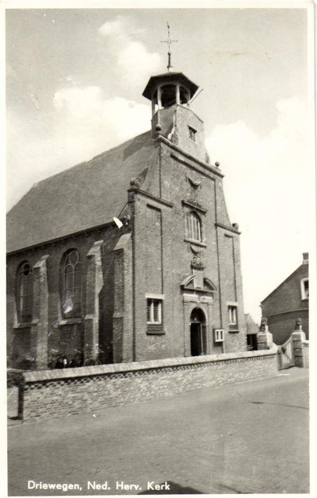 Driewegen, Ned. Herv. Kerk - ongelopen, Ophalen of Verzenden, 1960 tot 1980, Ongelopen, Noord-Brabant