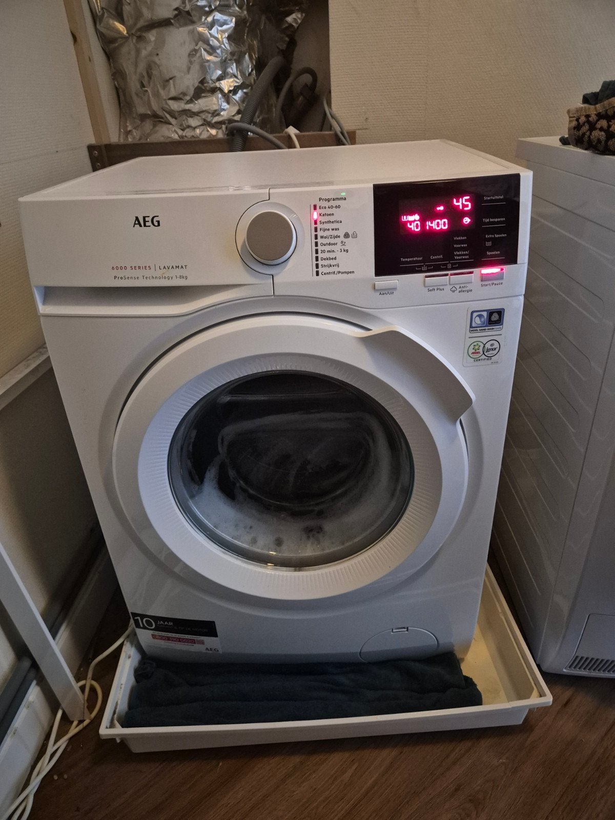 AEG 6000 Series Lavamat Wasmachine - 8kg, Witgoed en Apparatuur, Wasmachines, 1200 tot 1600 toeren, 8 tot 10 kg, Ophalen of Verzenden