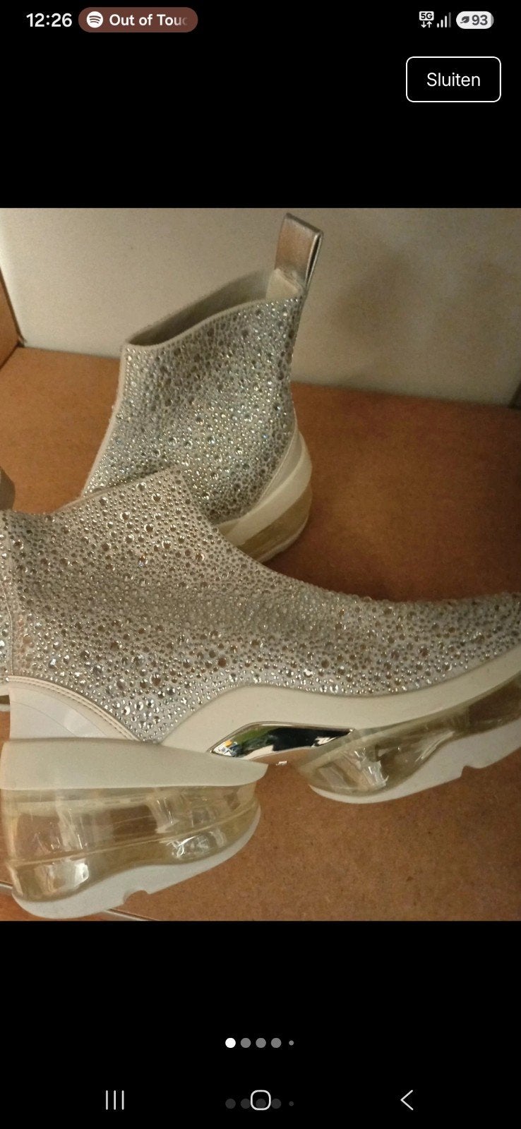 Michael Kors Olympia Extreme Sparkle Trainers Maat 40 NIEUW, Verzenden, Nieuw, Sneakers of Gympen, Overige kleuren
