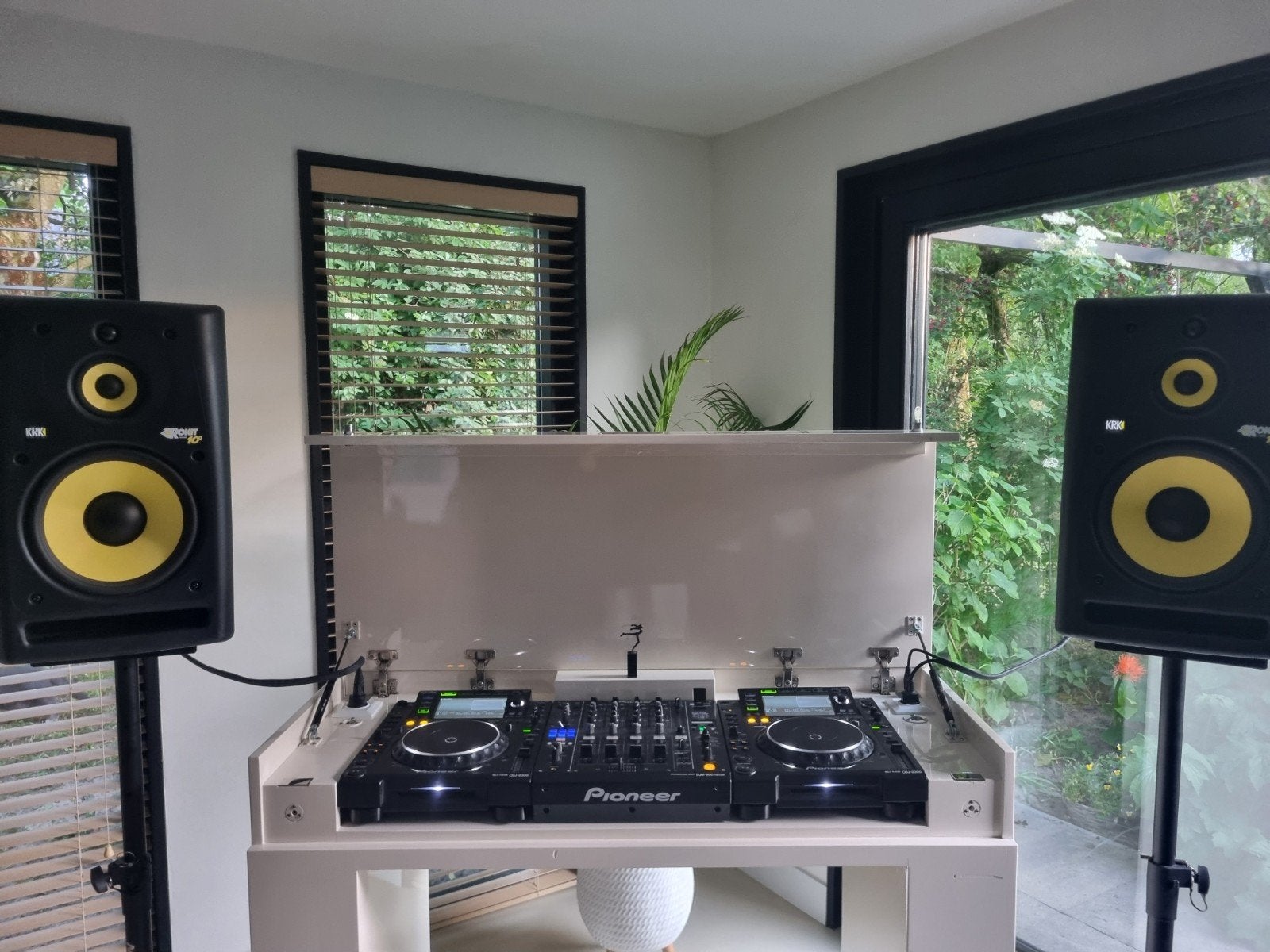 Complete Pioneer DJ-set met KRK Rokit 10-3  inclusief booth, Ophalen, Gebruikt, Dj-set, Pioneer