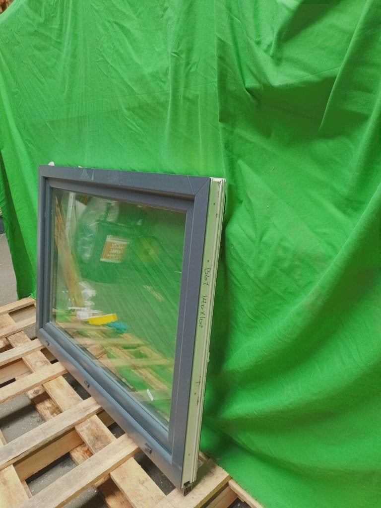 Kunststof Kiep kozijn  b140 x h100 cm Antraciet -2634-, Kunststof, Raamkozijn, Niet ingevuld, Ophalen of Verzenden