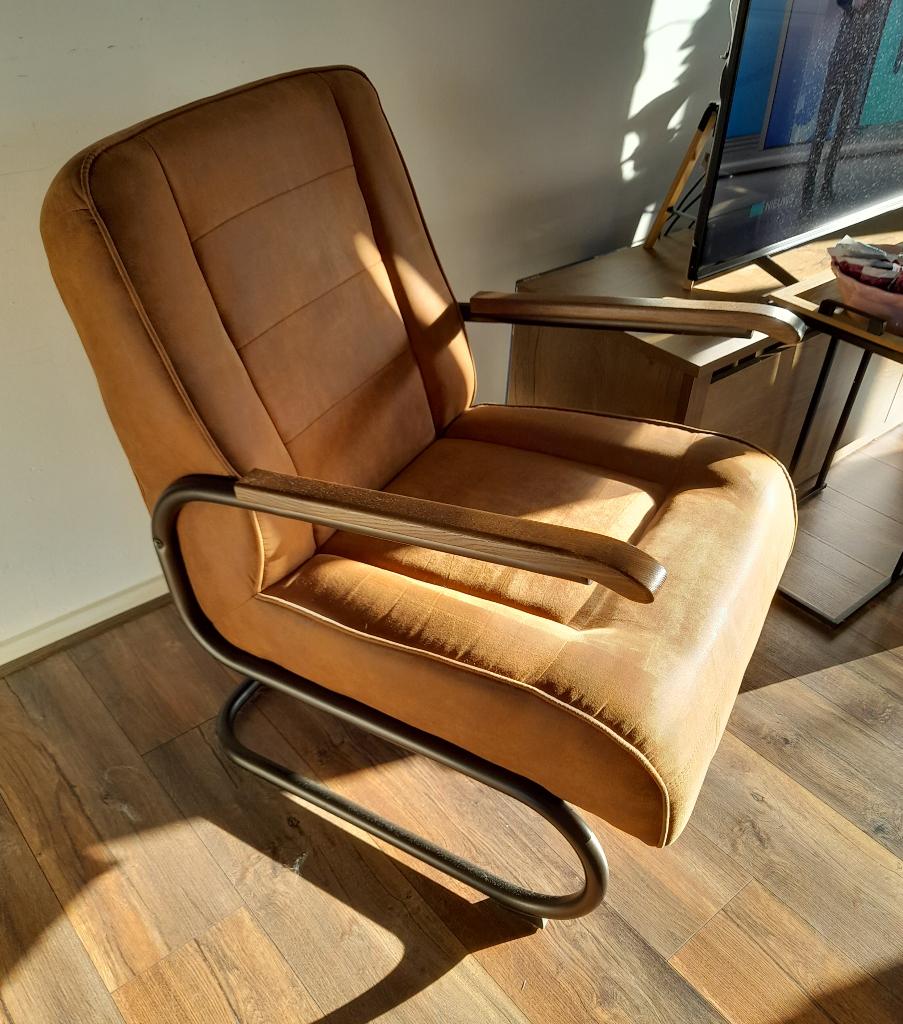 Stoel, Huis en Inrichting, Stoelen, Ophalen, Zo goed als nieuw, Bruin, Eén