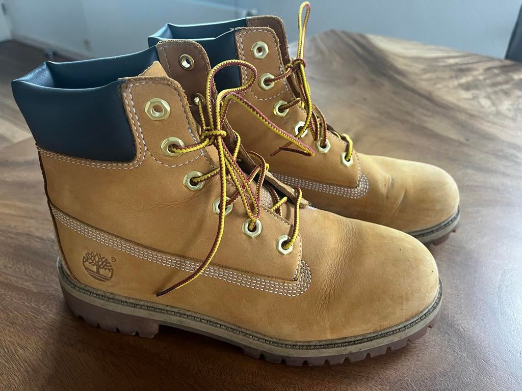 Timberland boots maat 39, Ophalen of Verzenden, Gedragen, Bruin, Lage of Enkellaarzen