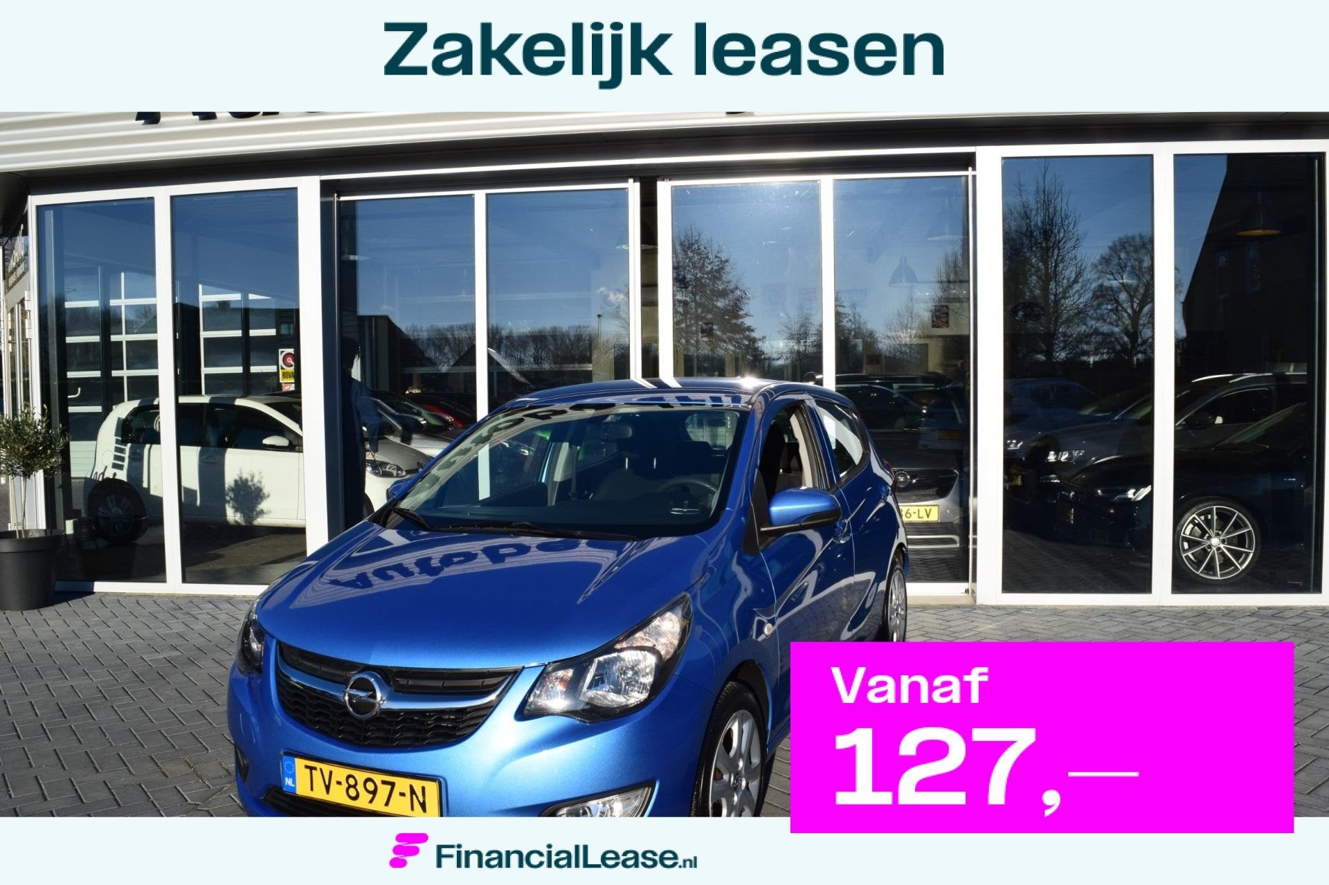 Opel KARL 1.0 ecoFLEX Edition, Voorwielaandrijving, 839 kg, Stof, Blauw