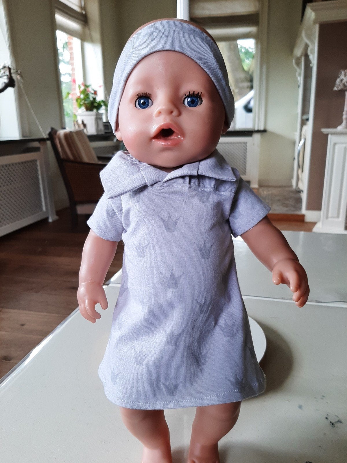 2 delig kroontjes set baby born pop 43cm, Ophalen of Verzenden, Nieuw, Babypop