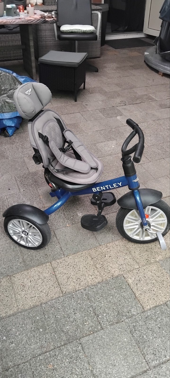 Bentley Kinderfiets met Duwstang en Riemen, Ophalen, Gebruikt, Minder dan 16 inch, Bentley