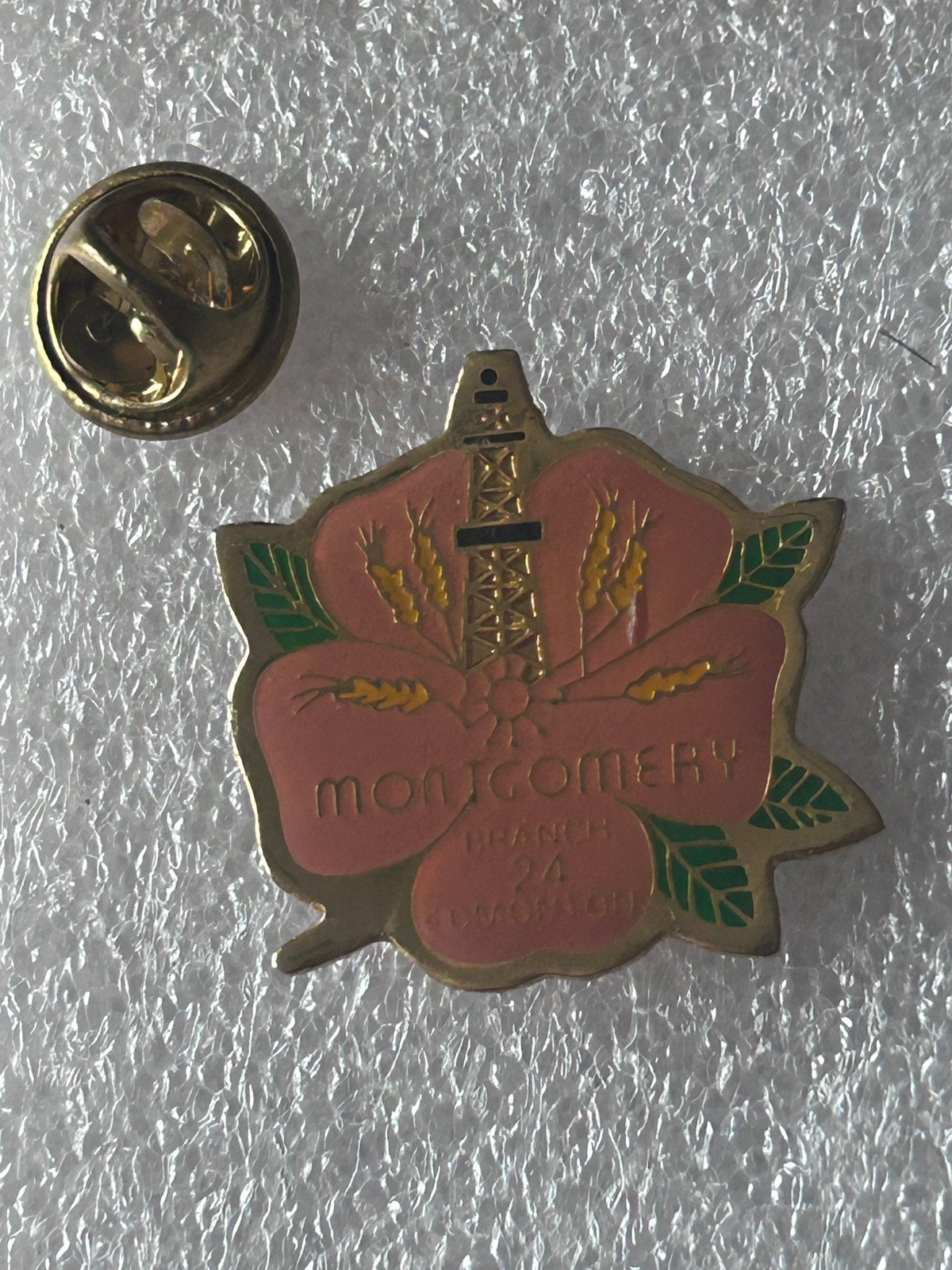 Vintage Montgomery Branch 24 Exxon Pin Speldje, Ophalen of Verzenden, Zo goed als nieuw, Overige onderwerpen, Speldje of Pin