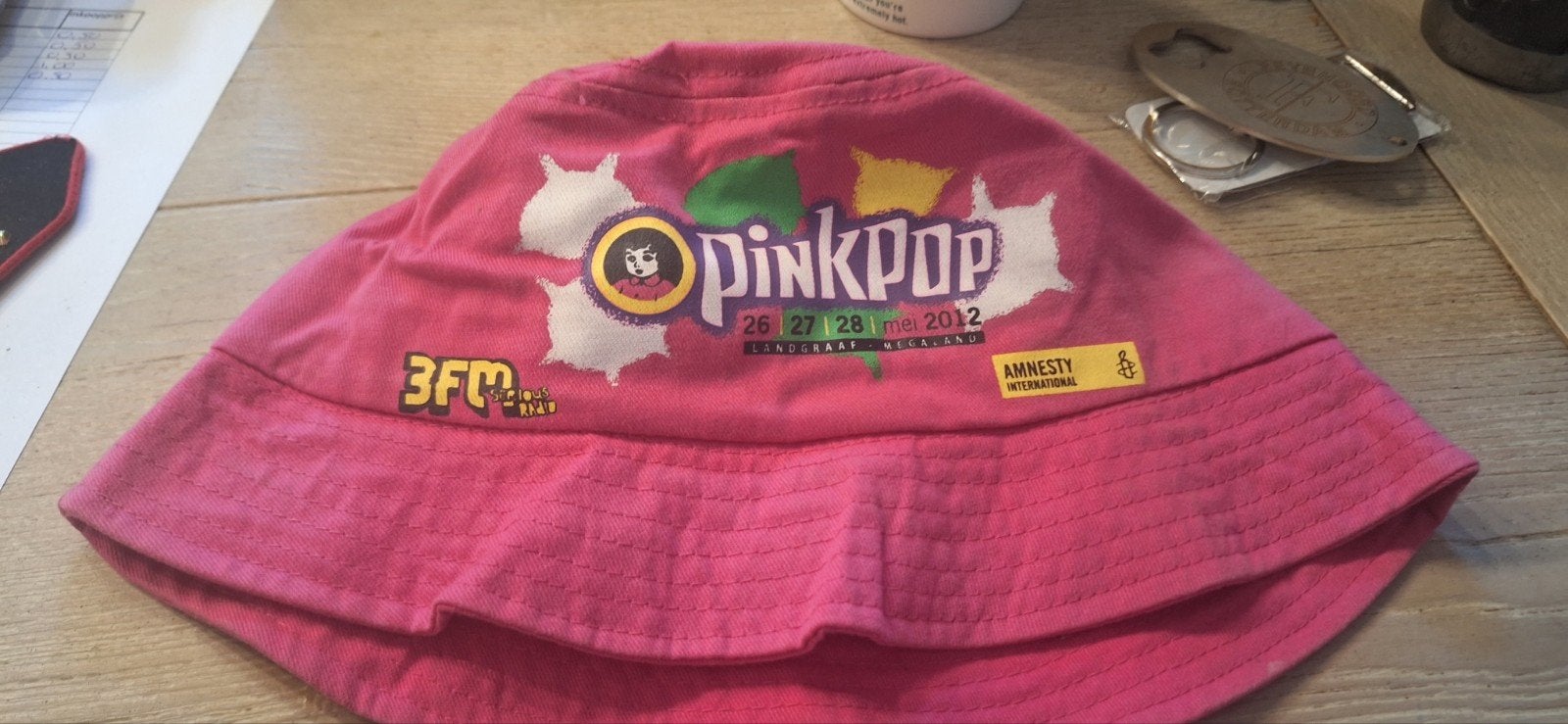 Pinkpop muts hoedje 2012 (31526), ., Ophalen of Verzenden, Zo goed als nieuw, .