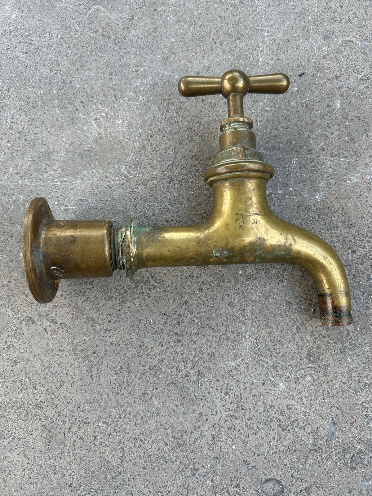 Antieke kopere waterkraan, Antiek en Kunst, Antiek | Koper en Brons, Ophalen of Verzenden, Koper