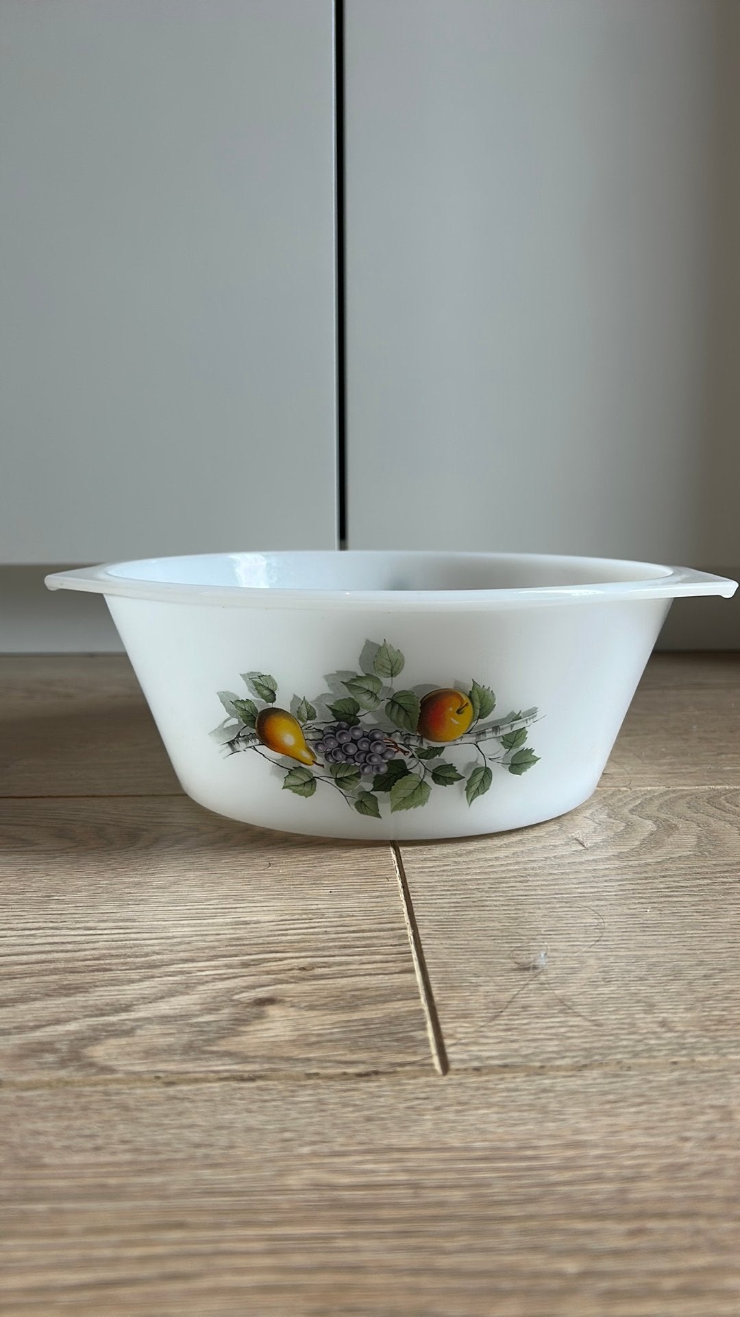 Arcopal opaline glazen schaal, Ophalen