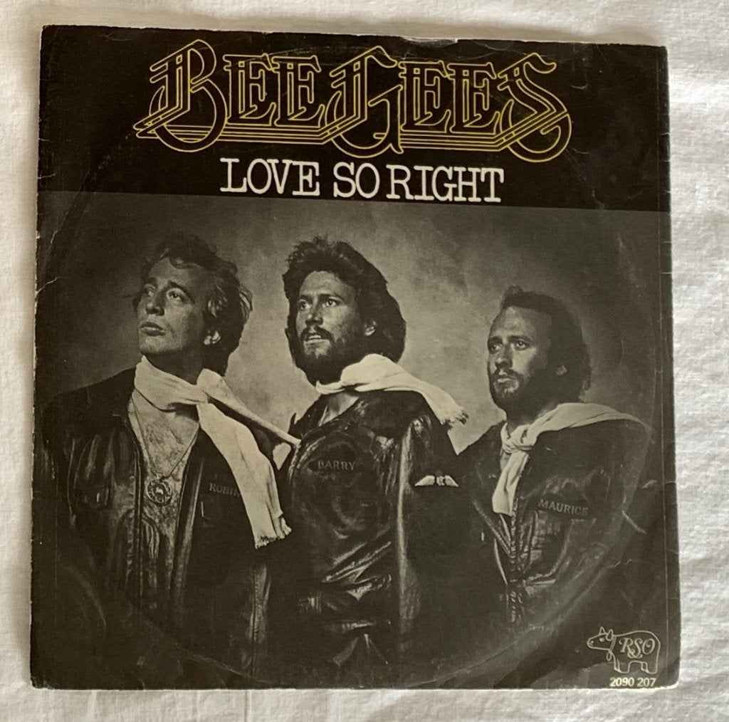 The Bee Gees -  love so right, 7 inch, Ophalen of Verzenden, Zo goed als nieuw, Pop