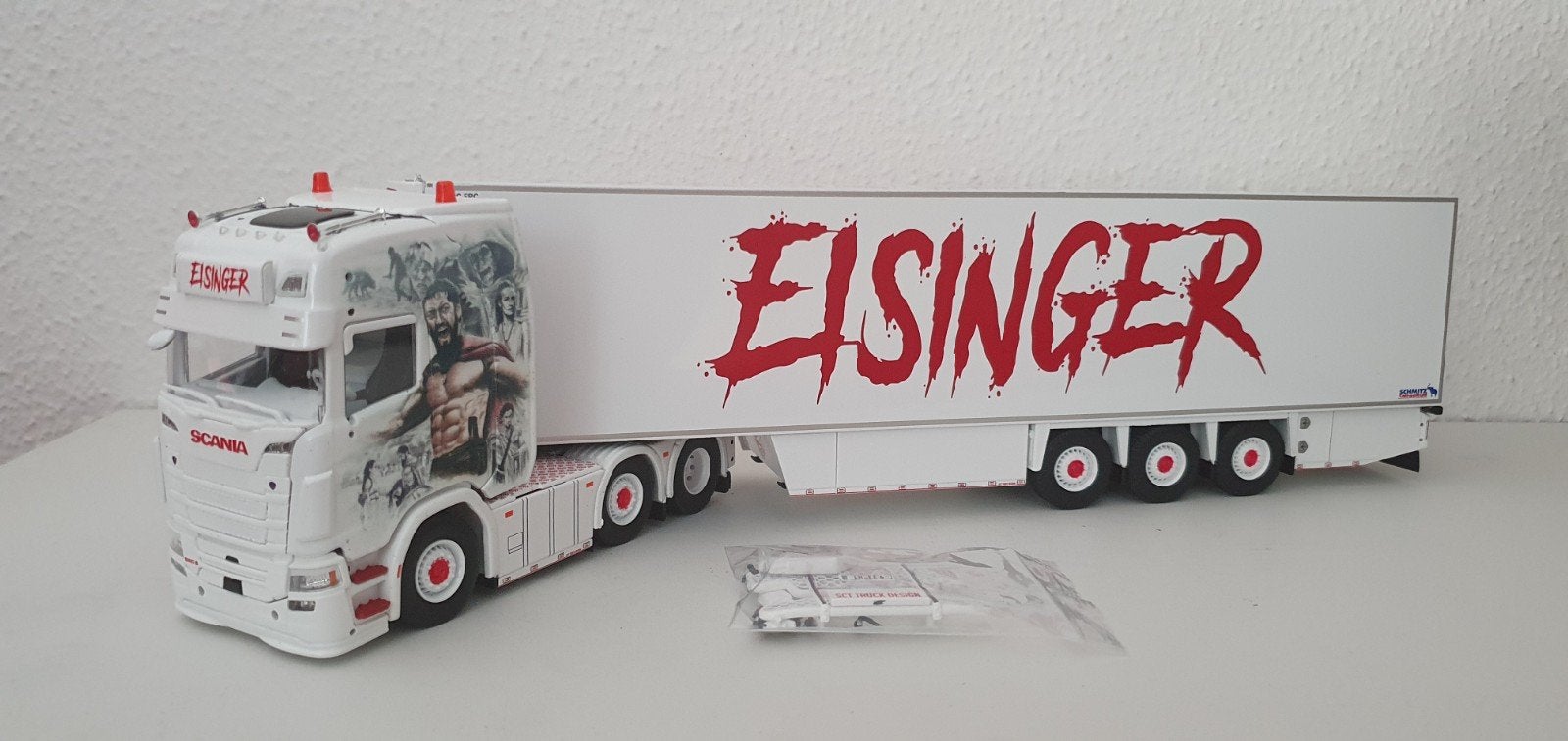 Tekno Scania Eisinger, Ophalen of Verzenden, Zo goed als nieuw, Bus of Vrachtwagen, Tekno