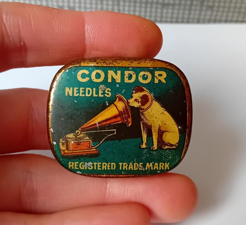 vintage condor needles grammofon naalden blik, Ophalen of Verzenden, Gebruikt, Overige
