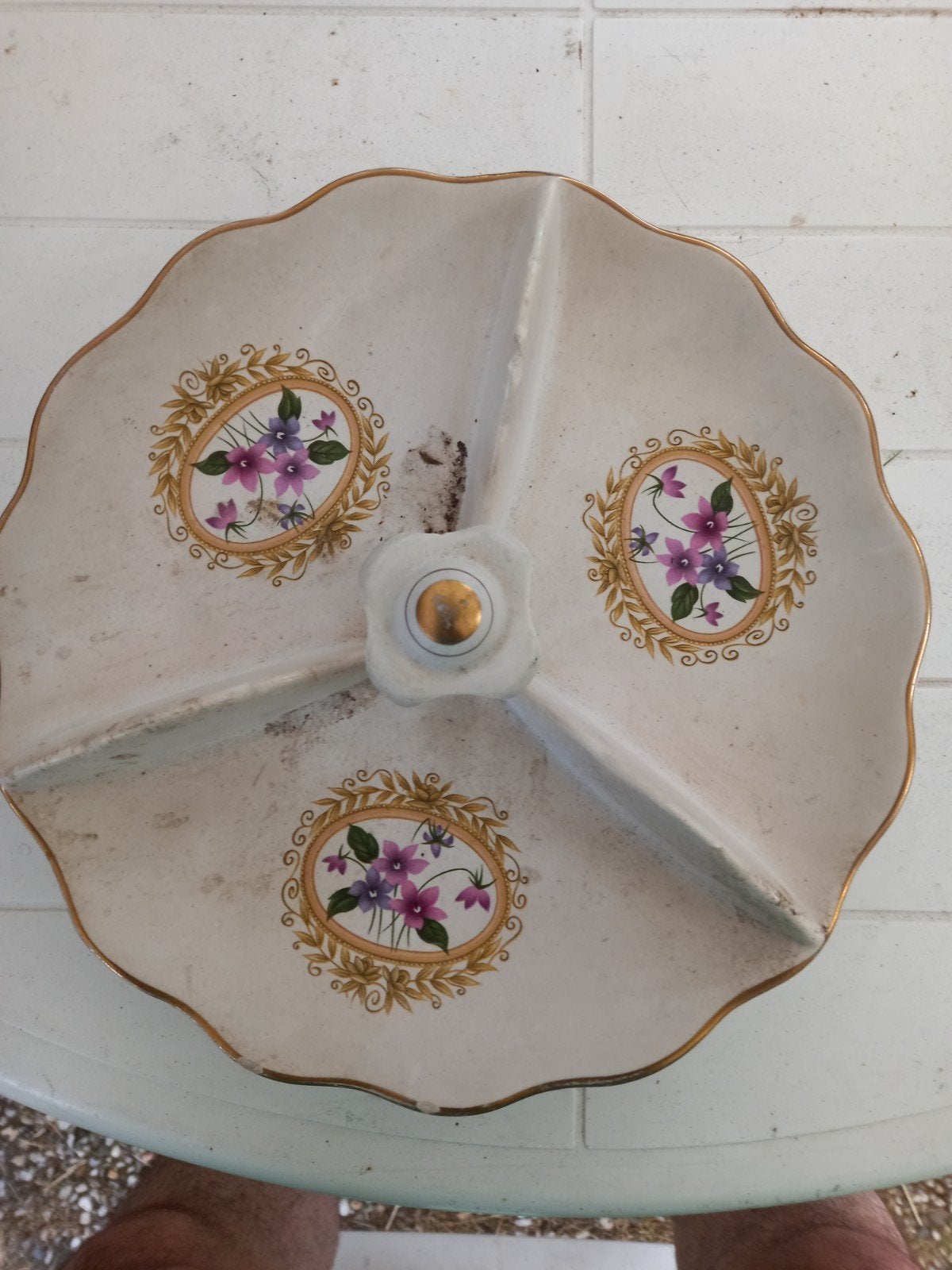 Vintage Flora Gouda Holland Monaco schaal, Antiek en Kunst, Ophalen of Verzenden