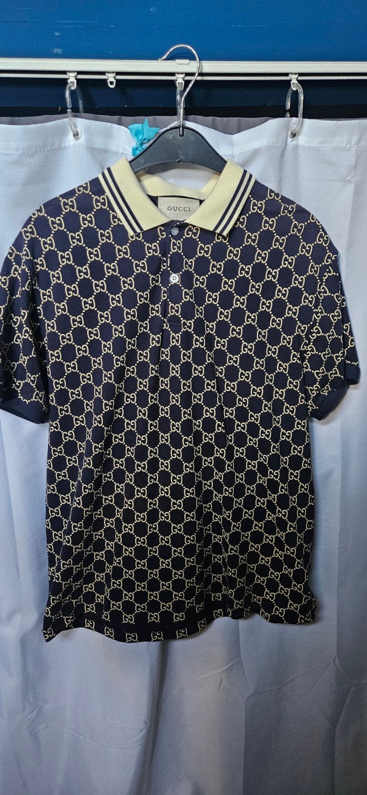 Gucci polo maat XL, Kleding | Heren, Blauw, Maat 56/58 (XL), Ophalen of Verzenden, Zo goed als nieuw