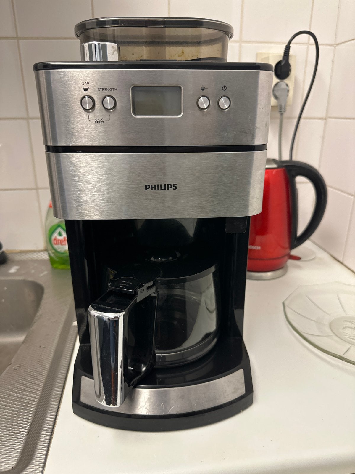 Philips Koffiezetapparaat met ingebouwde bonenmaler, Ophalen, Gebruikt, Koffiemachine, Koffiebonen