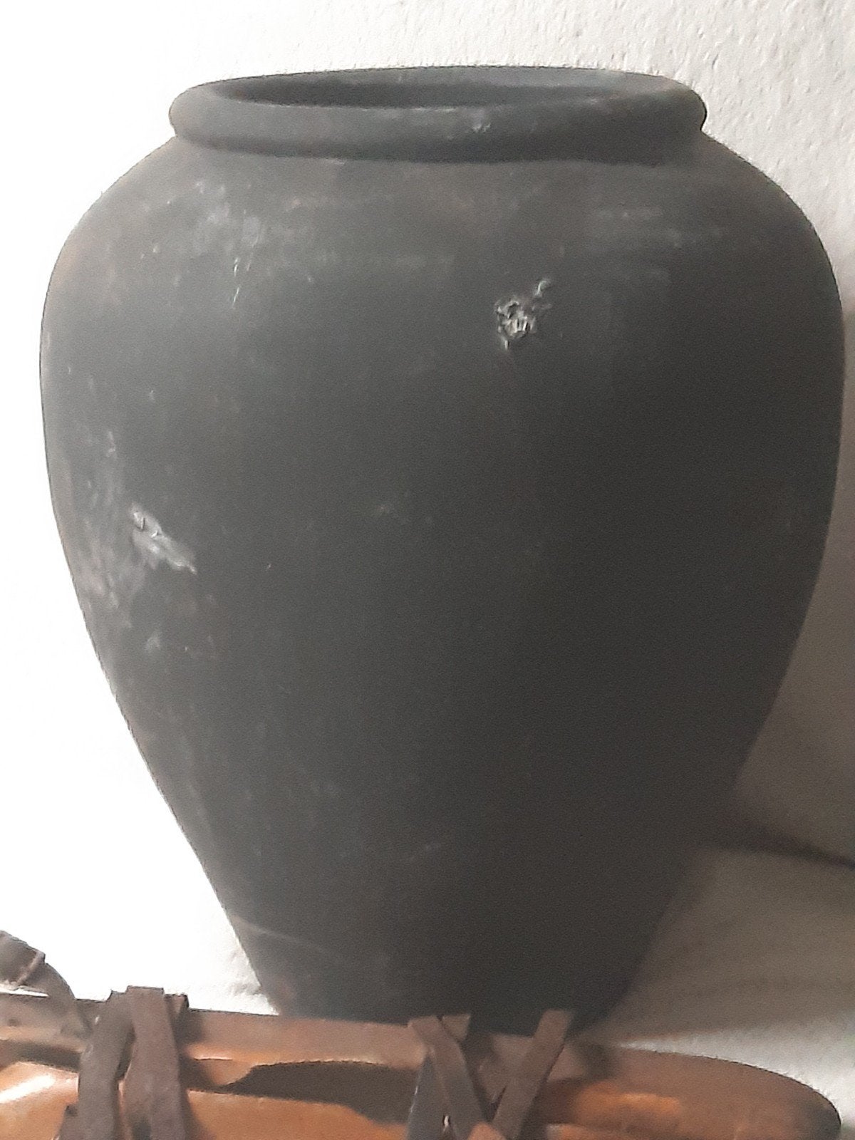 Grote landelijke aardewerk pot ,kruik ,stoer brocante  sober, Antiek en Kunst, Ophalen