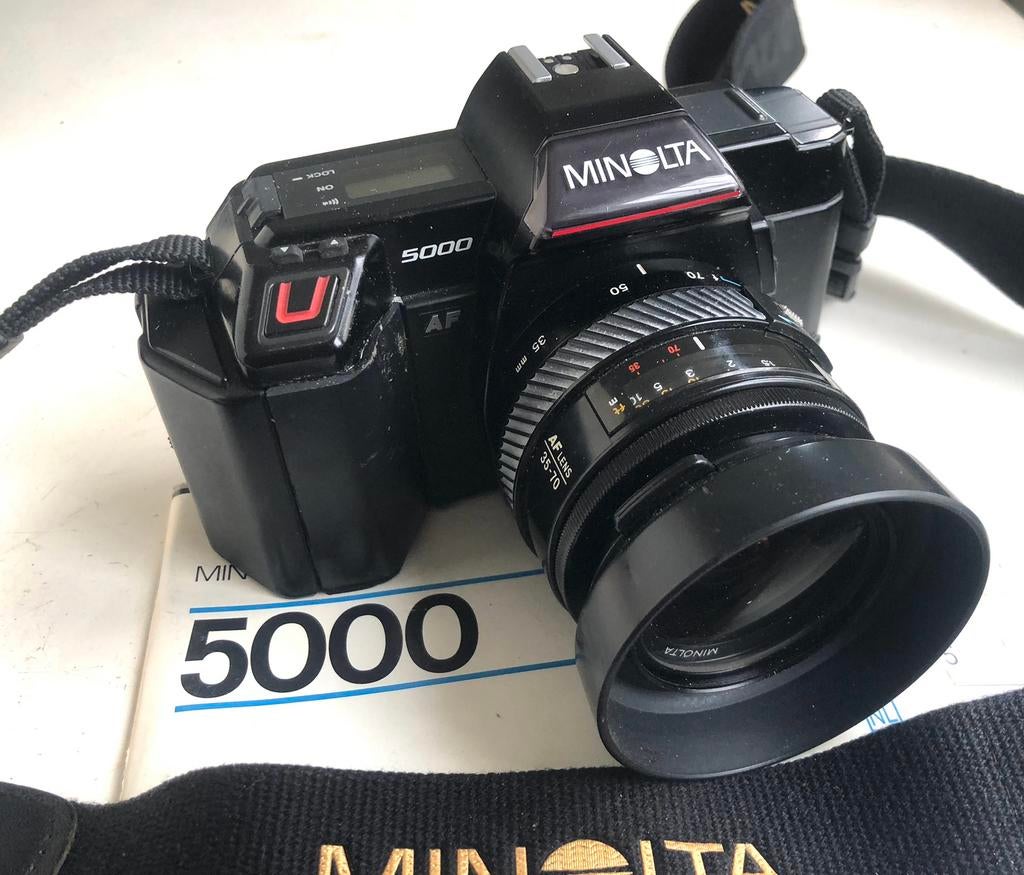 Minolta 5000 AF, Ophalen of Verzenden, Gebruikt, Spiegelreflex, Minolta