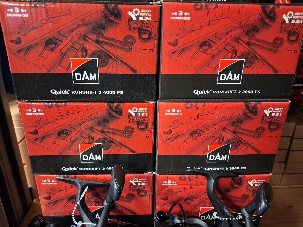 Baitrunner molens (DAM Quick Runshift 3 FS) nieuw !!, Tinstraat, Overige typen, Nieuw, Ophalen of Verzenden