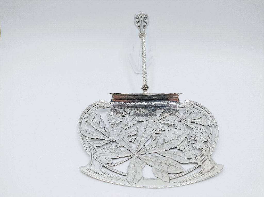 Zilveren aspergeschep, Fa. J.M. van Kempen Voorschoten, 1905, Antiek en Kunst, Antiek | Goud en Zilver, Verzenden, Zilver