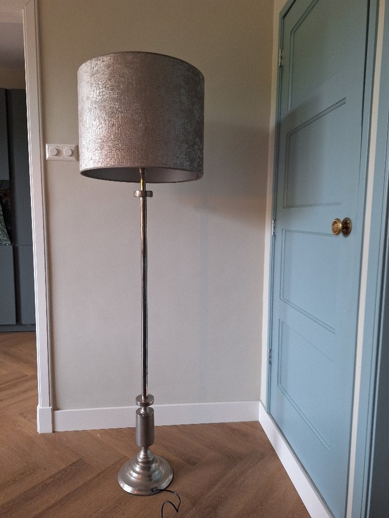 Vloerlamp, Ophalen, E27 (groot), Zo goed als nieuw, Metaal