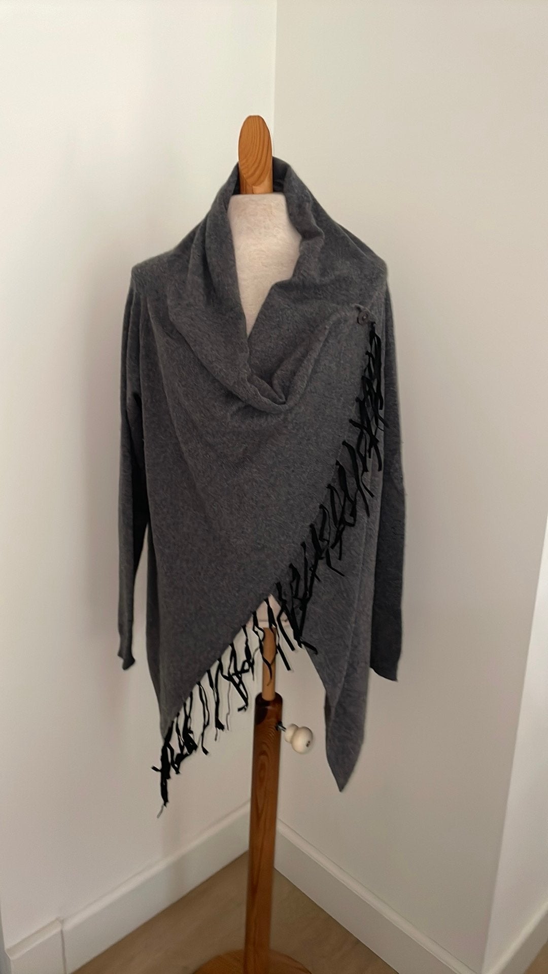 Cashmere vest van Repeat, mt 40, Verzenden, Maat 38/40 (M), Grijs