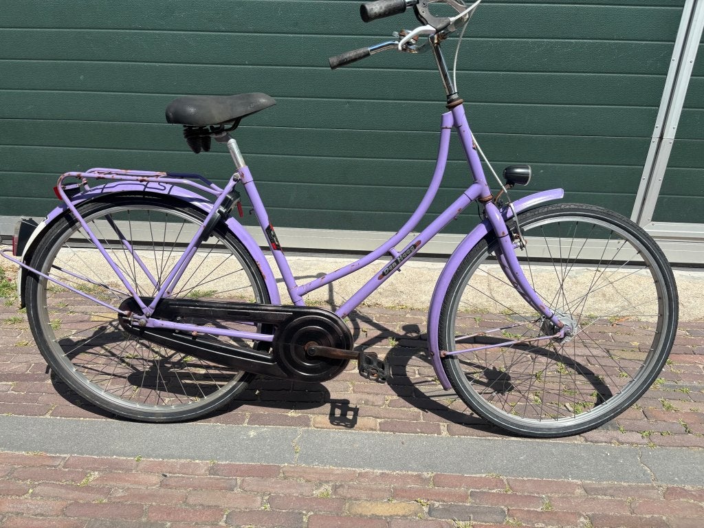 Fietshokje Houtplein: BBF DenHaag omafiets 1spd, Terugtraprem, Gebruikt, Niet ingevuld, Handrem