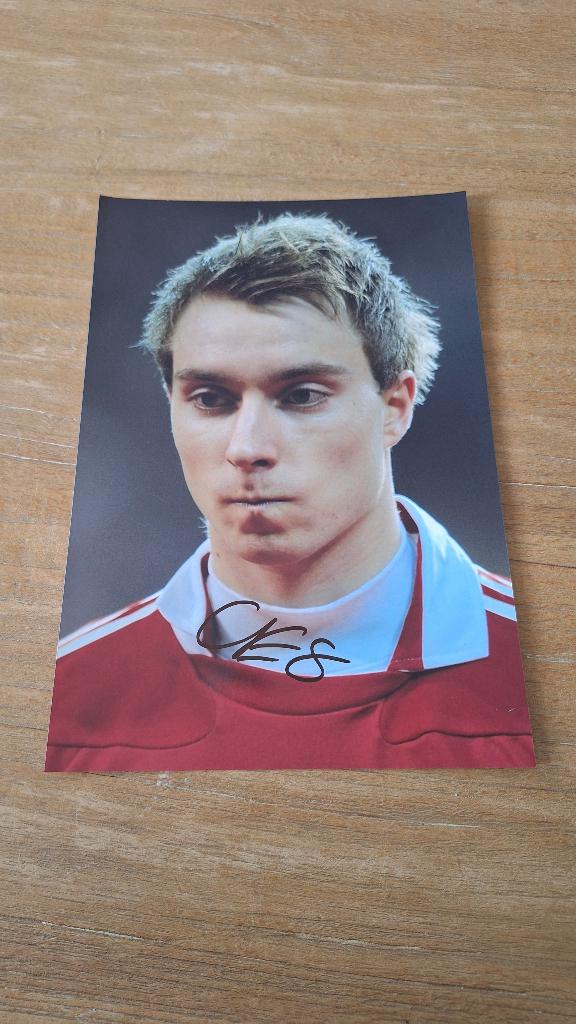 Foto 20x30 cm met handtekening; Christian Eriksen # Ajax, Ophalen of Verzenden, Nieuw, Ajax, Overige typen