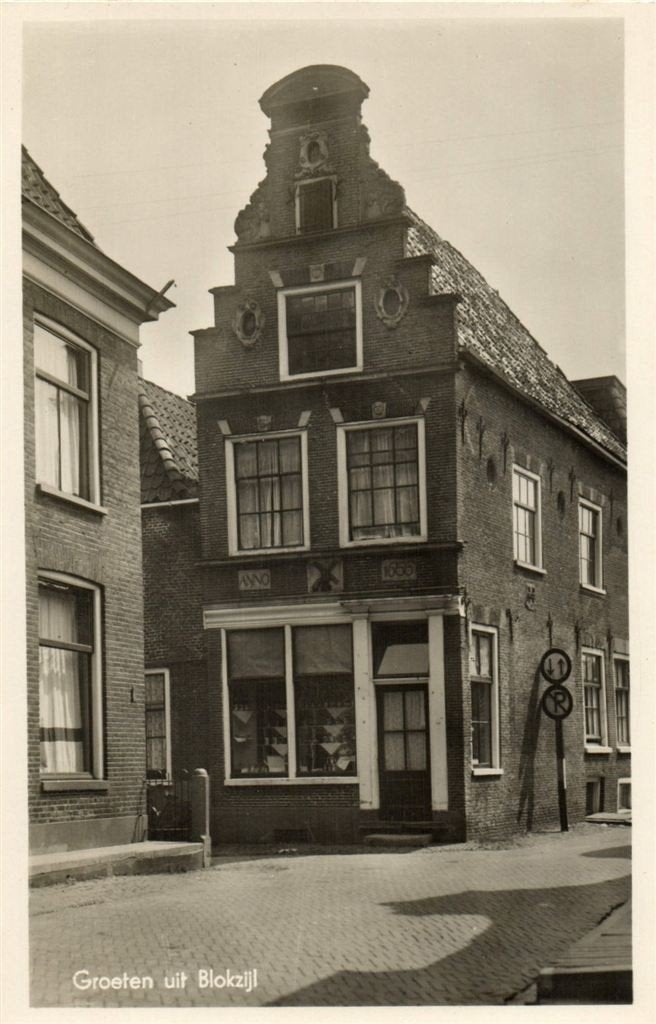 Groeten uit Blokzijl - dorpsgezicht - ongelopen, Verzamelen, Verzenden, 1940 tot 1960, Ongelopen, Overijssel