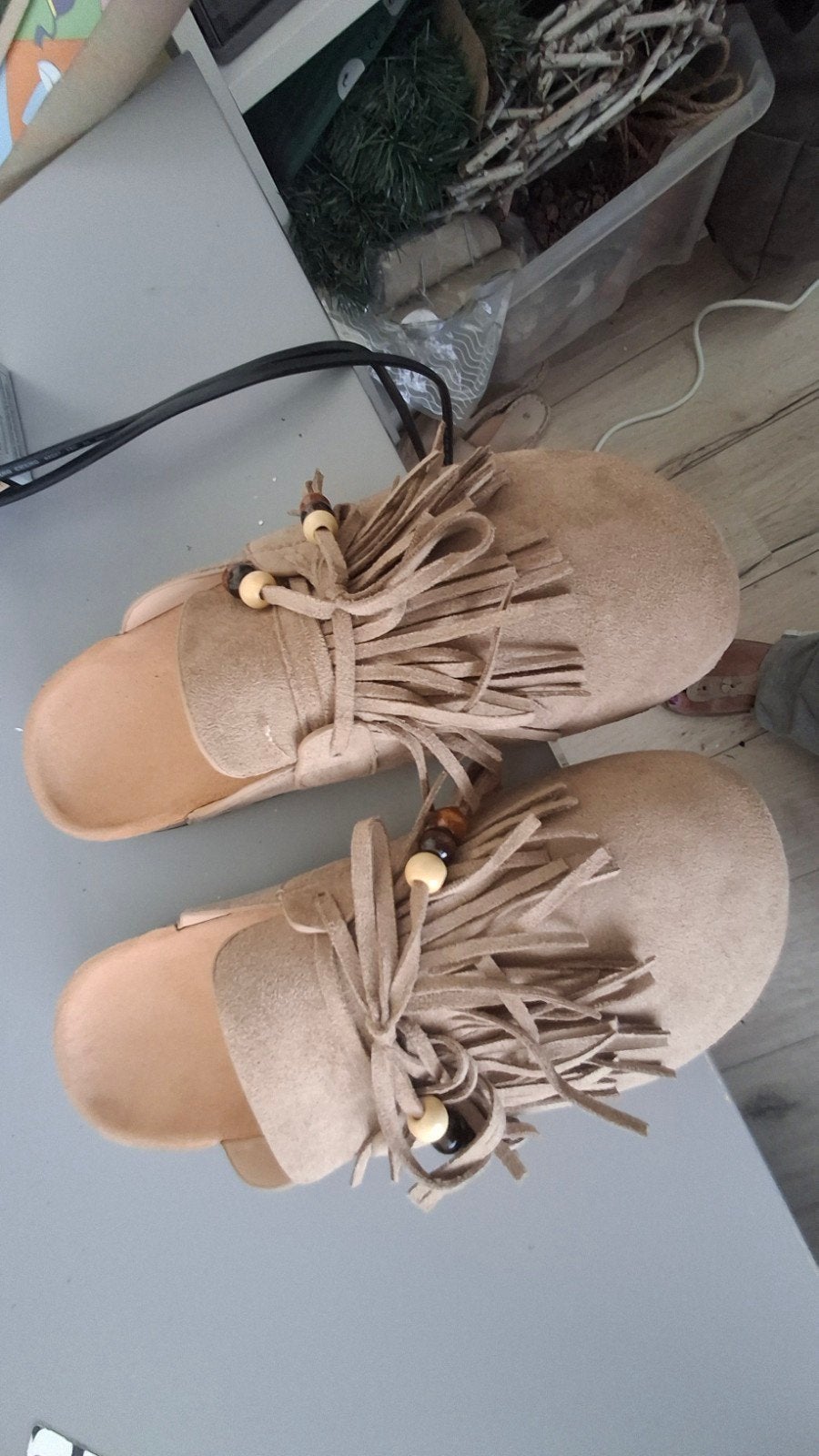 muiltjes, Beige, Nieuw, Sandalen of Muiltjes, Ophalen of Verzenden